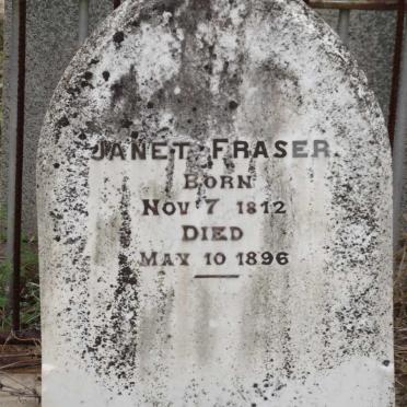 FRASER Janet 1812-1896