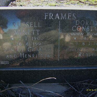 FRAMES Russel Minett 1902-1990 &amp; Dorothy Constance BISHENDEN 1902-1990