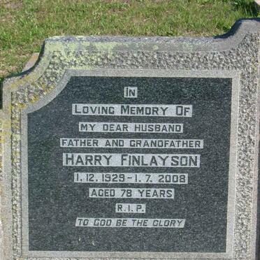 FINLAYSON Harry 1929-2008