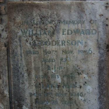GOODERSON William Edward -1936 &amp; Clara May -1946
