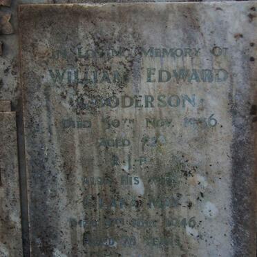 GOODERSON William Edward -1936 &amp; Clara May -1946
