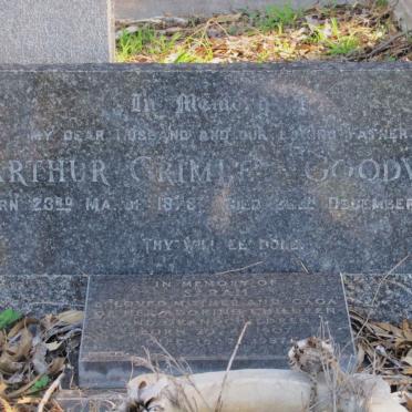 GOODWIN Arthur Grimley 1878-1953 &amp; Sarah 1907-1987