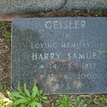 GEISLER Harry Samuel 1933-2000