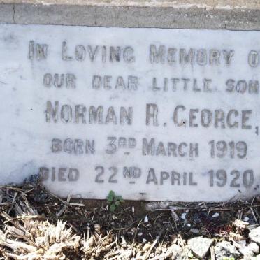GEORGE Norman R. 1919-1920