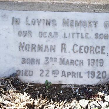 GEORGE Norman R. 1919-1920