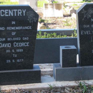 GENTRY David George 1899-1977 &amp; Evelyn May Block  CENTRY 1909-1973