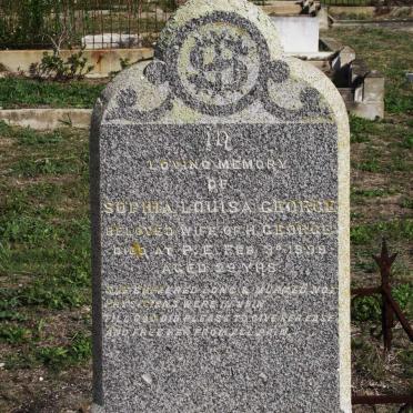 GEORGE Sophia Louisa -1899