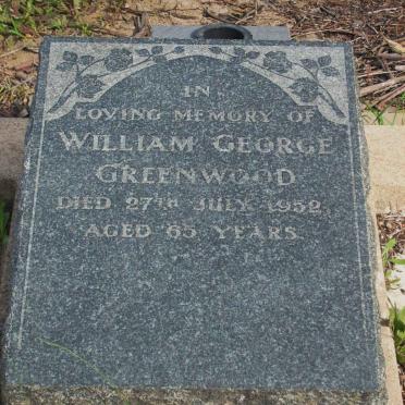 GREENWOOD William George -1952