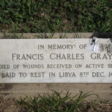 GRAY Francis Charles -1941