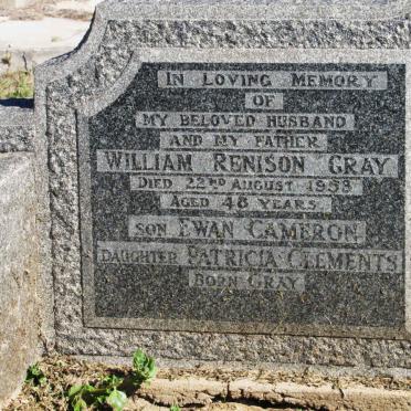GRAY William Renison -1958 :: GRAY Evan Cameron  :: CLEMENTS Patricia nee GRAY