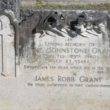 GRANT  James Robb :: GRANT Jane Johnston -1940