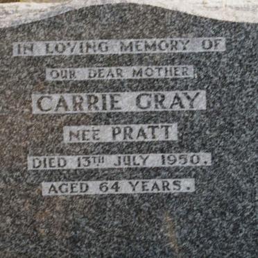 GRAY Carrie nee PRATT -1950