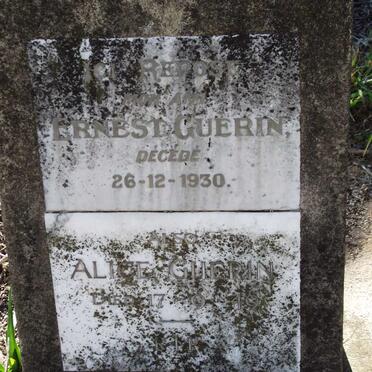 GUERIN Ernest -1930 &amp; Alice -1949