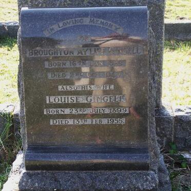 GINGELL Broughton Ayliff 1893-1940 &amp; Louise 1899-1955