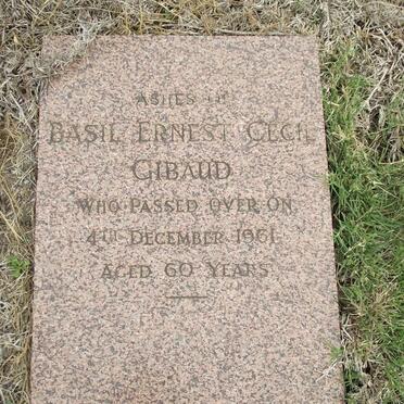 GIBAUD Basil Ernest Cecil -1961