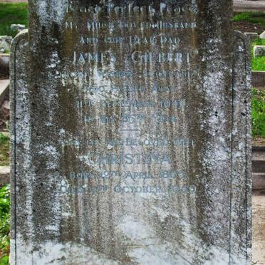 GILBERT James -1946 &amp; Christina 1865-1949