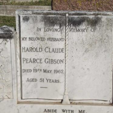 GIBSON Harold Claude Pearce -1962