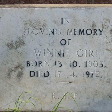 GIRI Winnie 1903-1972