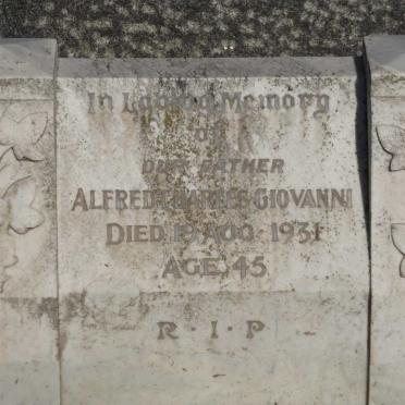 GIOVANNI Alfred Charles -1931
