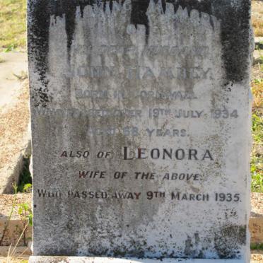 HAMBLY John -1934 &amp; Leonora -1935