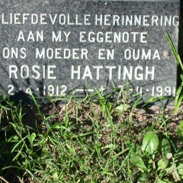 HATTINGH Rosie 1912-1991