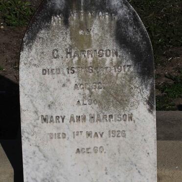 HARRISON G.-1917 &amp; Mary Ann -1926