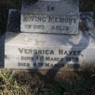 HAYES Veronica 1899-1900
