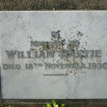 HASTIE William -1930