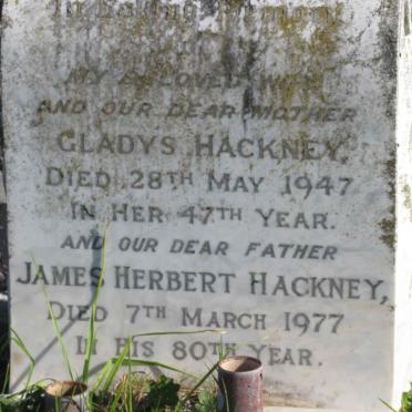 HACKNEY James Herbert -1977 &amp; Gladys -1947