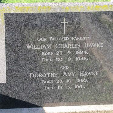 HAWKE William Charles 1894-1948 &amp; Dorothy Amy 1895-1961