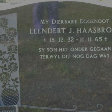 HAASBROEK Leendert J.  1932-1965 :: HAASBROEK Zwingli Leonardus 1943-2000