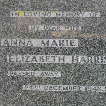 HARRIS Anna Marie Elizabeth -1948