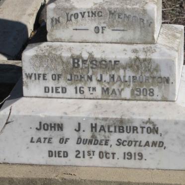 HALIBURTON John J. -1919 &amp; Bessie -1908