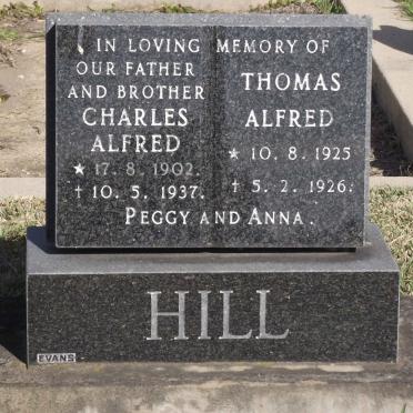 HILL Charles Alfred 1902-1937 :: HILL Thomas Alfred 1925-1926