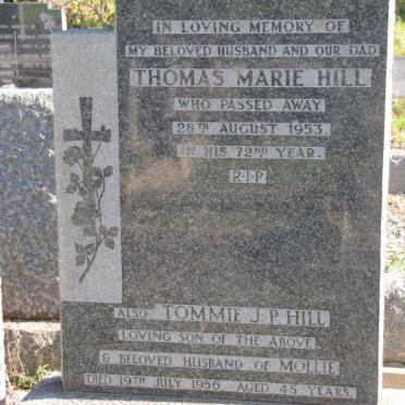HILL Thomas Marie -1953 :: HILL Tommie J.P. -1956