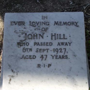 HILL John -1927