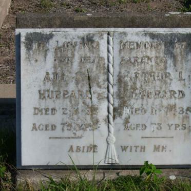 HUBBARD Arthur L. -1935 &amp; Ada S. 1935