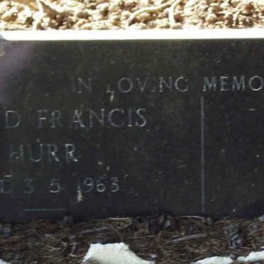 HURR David Francis -1963