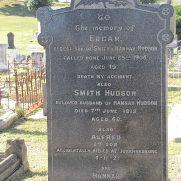 HUDSON Smith -1919 &amp; Hannah -1928 :: HUDSON Edgar -1905 :: HUDSON Alfred -1921 