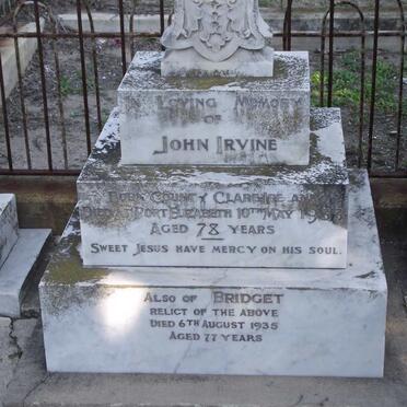 IRVINE John -1933 &amp; Bridget -1935