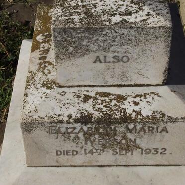 IVERSON Elizabeth Maria -1932