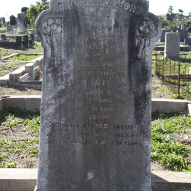 JACOBS Bessie -1913 :: JACOBS Arthur Lacey -1917 :: JACOBS William Alfred -1938