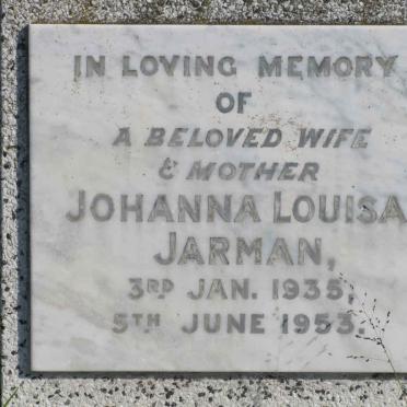 JARMAN Johanna Louisa 1935-1953