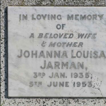 JARMAN Johanna Louisa 1935-1953