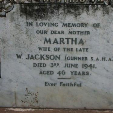 JACKSON Martha -1941