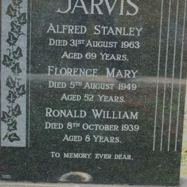 JARVIS Alfred Stanley -1963 &amp; Florence Mary -1949 :: JARVIS Robert William -1939