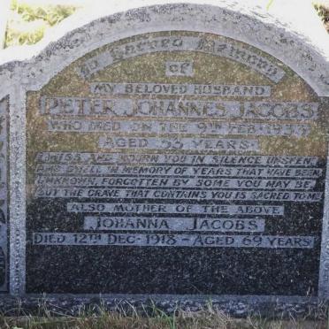 JACOBS Johanna -1918 :: JACOBS Peter Johannes -1933