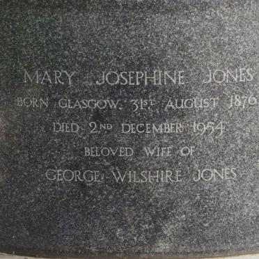 JONES Mary Josephine 1876-1954