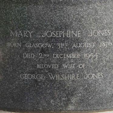 JONES Mary Josephine 1876-1954