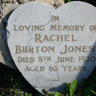 JONES Rachel Burton -1930